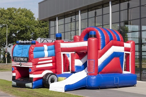 Hüpfburg Multiplay Feuerwehr mieten